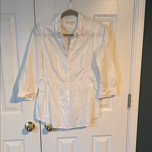 Elegant White Button Down Shirt for Women
